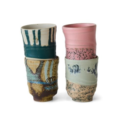 Artist ceramics - Kaffemuggar set of 4