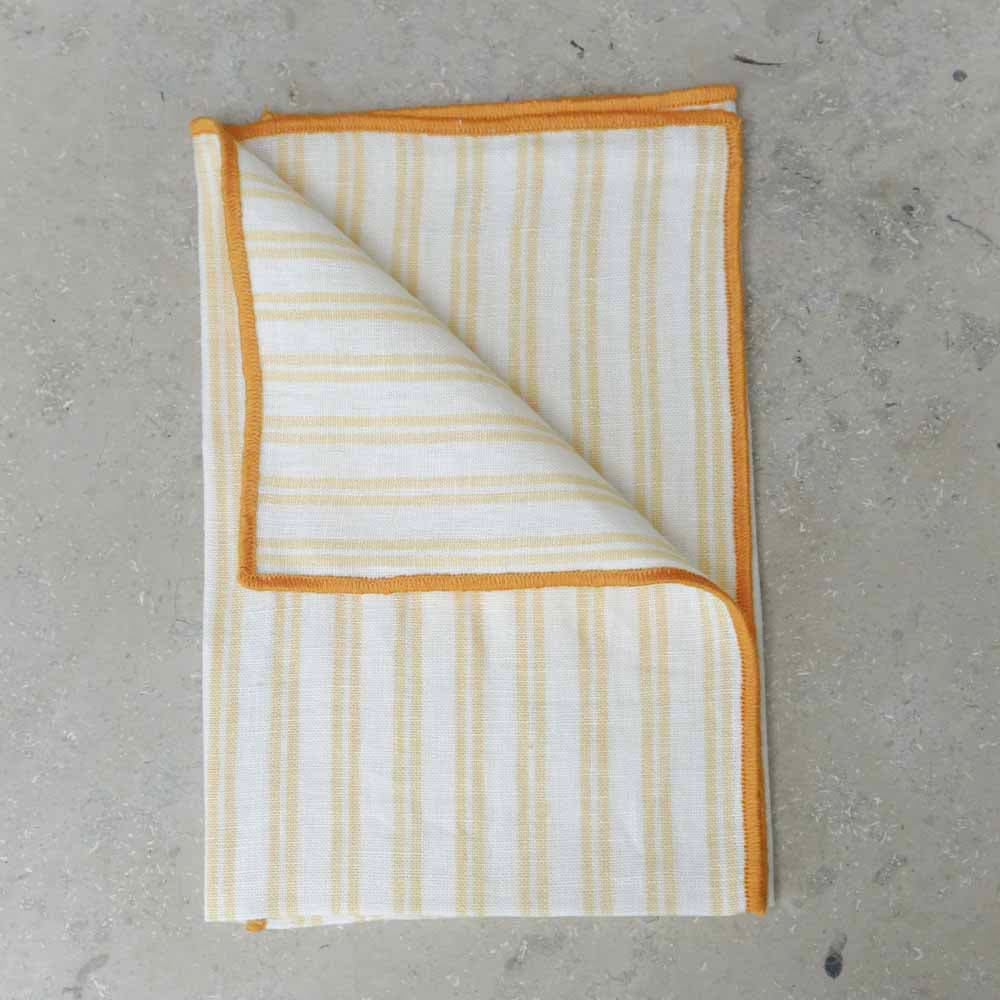 Meadow Linen Striped Cloth napkin, set of 2