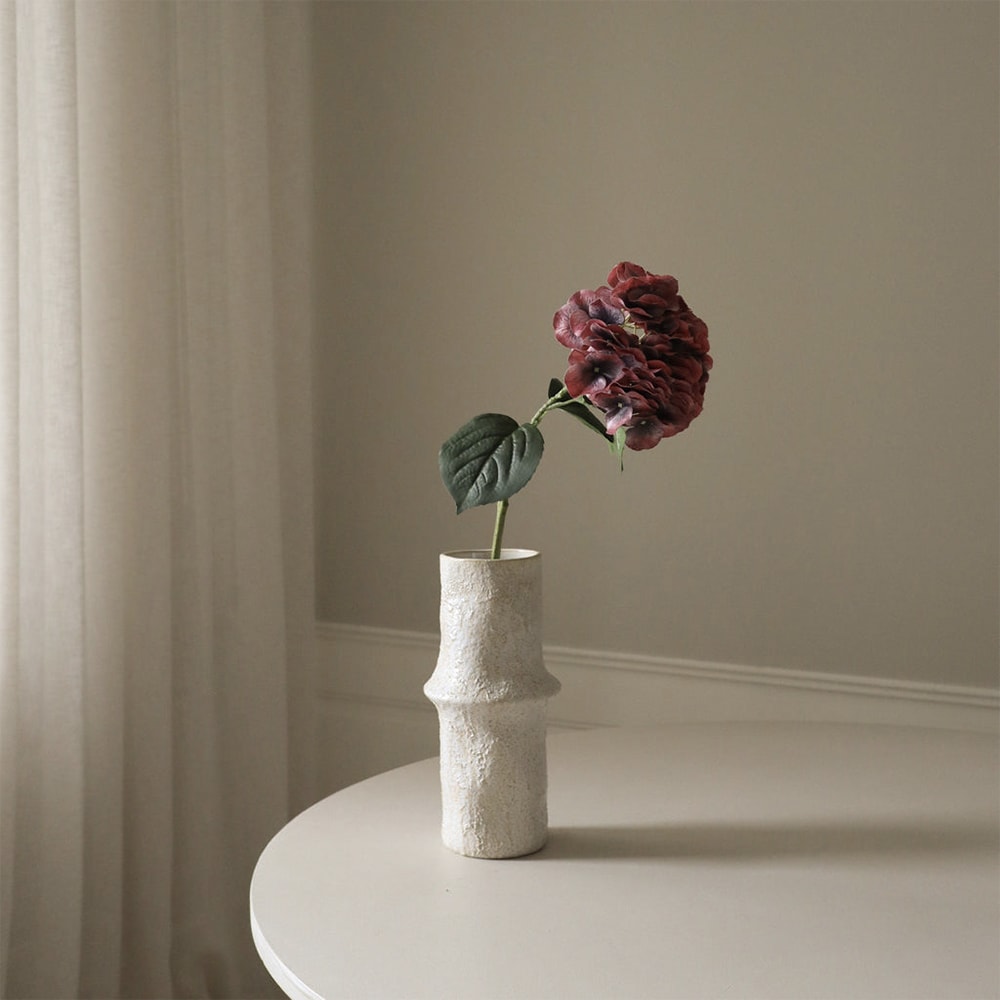 Burgundy Hydrangea - Konstgjord blomma