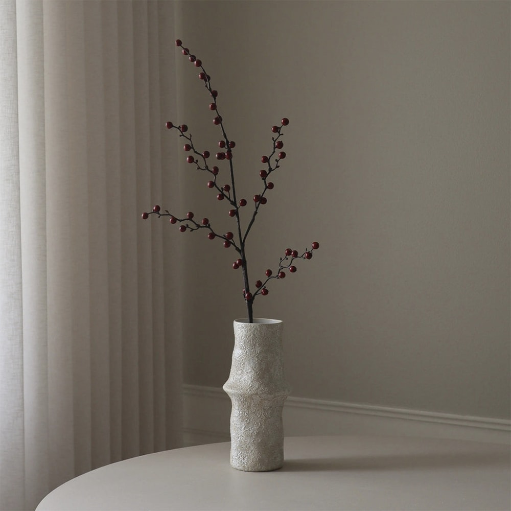 Dark Red Winterberry Branch - Konstgjord blomma