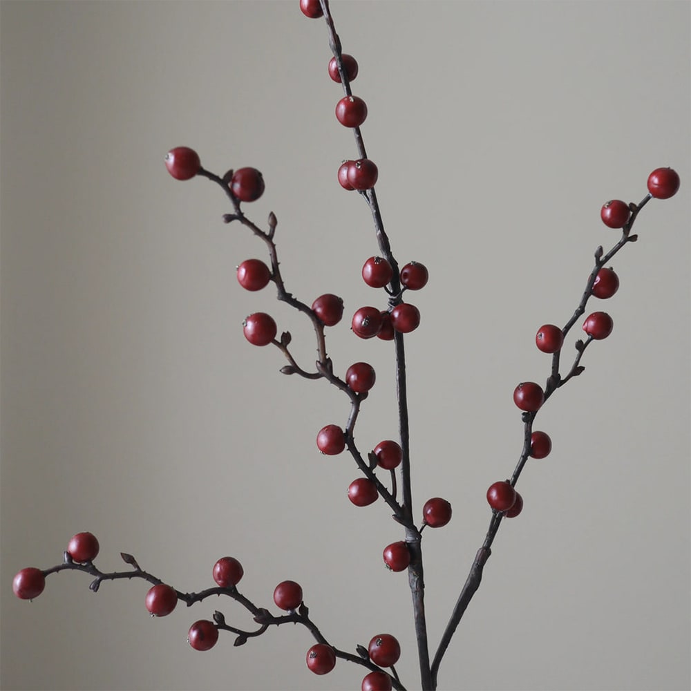 Dark Red Winterberry Branch - Konstgjord blomma