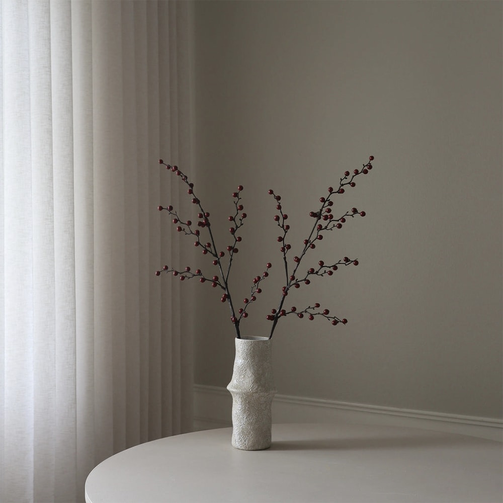 Dark Red Winterberry Branch - Konstgjord blomma