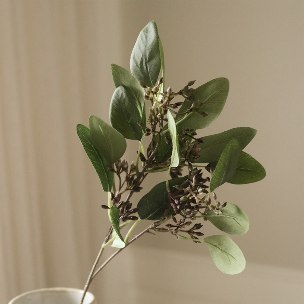 Green Seeded Eucalyptus Leaves - Konstgjord blomma