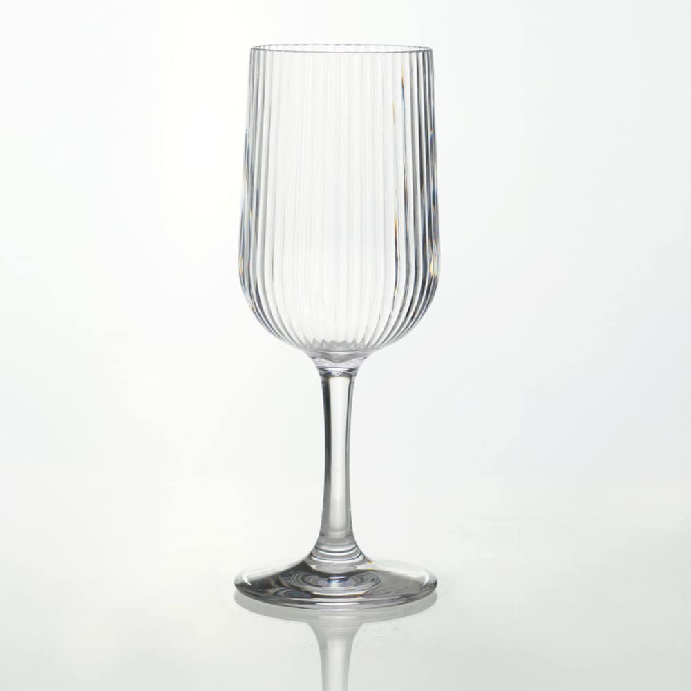 Plastic Glasses - Striped Wine glass, Set of 6