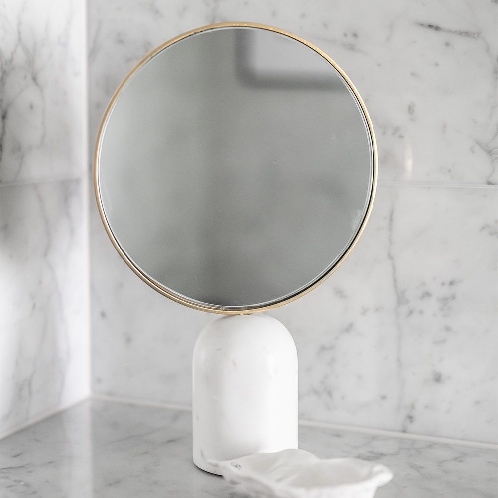 Round marble - Spegel