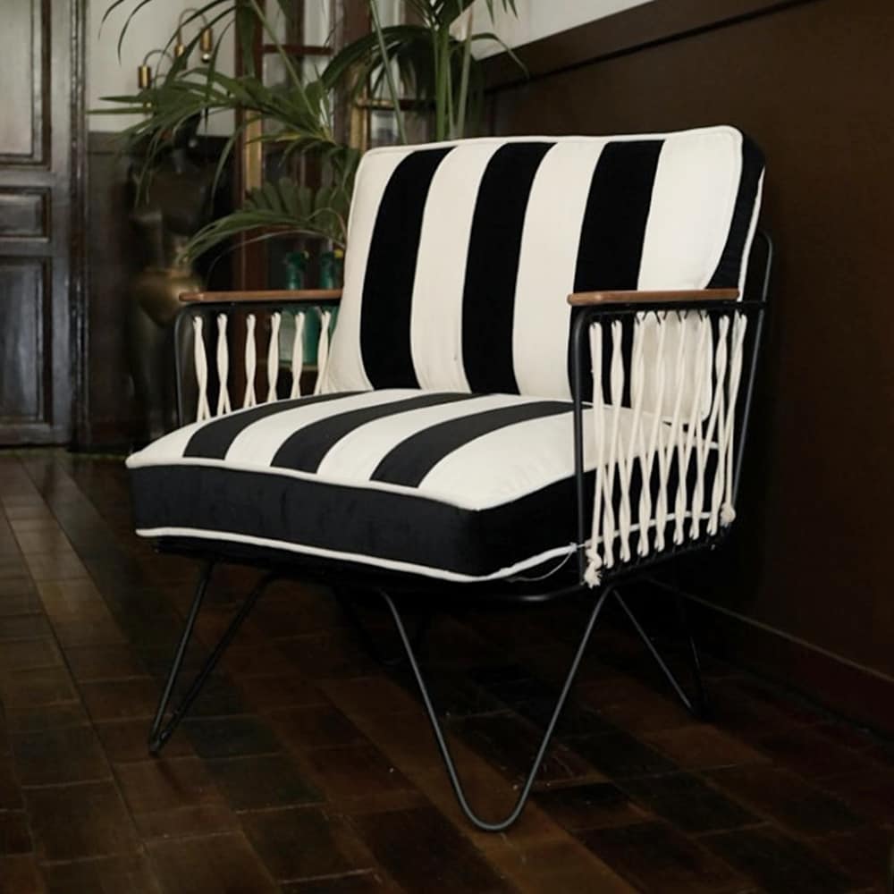 Croisette Velvet Stripes - Fåtölj